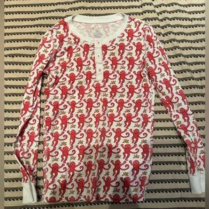 Roller Rabbit pink monkey pajamas size 10